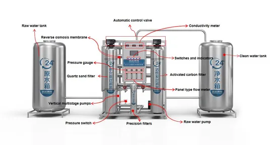 Water Treatment Machine SS304 Reverse Osmosis System EDI Electrodeionization Pure Water System 